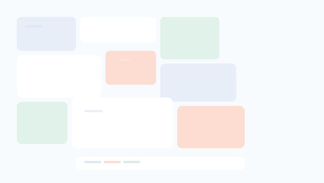 Premium SaaS dashboard background with fragmented grid layout, modular UI blocks, soft pastel admin interface and modern clean system composition