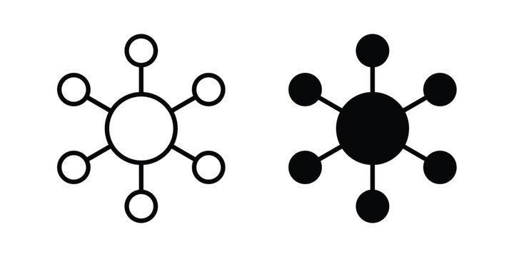 Centralized icon solid glyph and line series icons