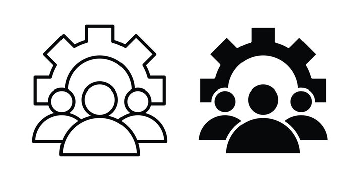 CRM icon solid glyph and line series icons