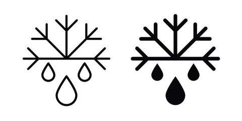 Defrost icon solid glyph and line series icons © Surya
