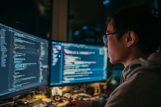 Southeast Asian Developer Configuring AI Agent Tools in JSON