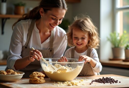 Artful Cookie Creation Baking Experience Sweet Treats Homemade Delights Flour Sugar Butter Chocolate