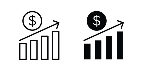 Obraz premium Visible icon solid glyph and line series icons