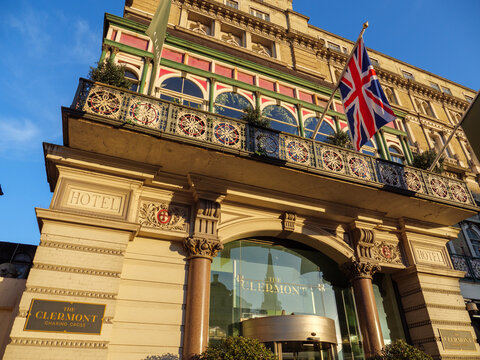 London, UK - April 7, 2026: The Clermont Hotel at Charing Cross