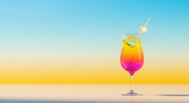 Achieving the ultimate summer vacation goal: pure relaxation, vibrant colors, and sweet, refreshing drinks under the bright sun, refreshment, relaxation, cool