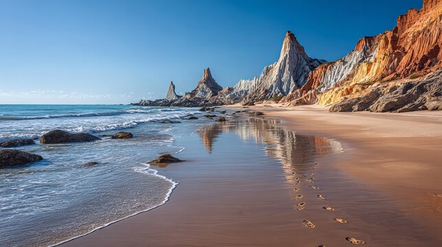 Morro Branco beach is a famous place.