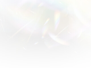 Fototapeta premium Prism light refraction creates dreamy rainbow haze effect. Soft glow layers add cinematic depth visuals. PNG overlay supports transparent artwork style.