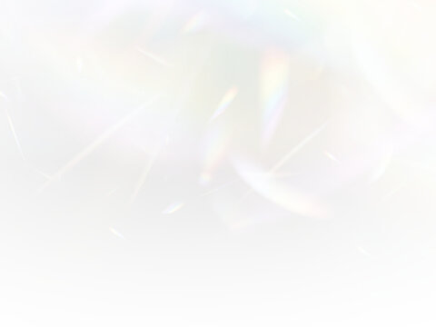 Prism light refraction creates dreamy rainbow haze effect. Soft glow layers add cinematic depth visuals. PNG overlay supports transparent artwork style.