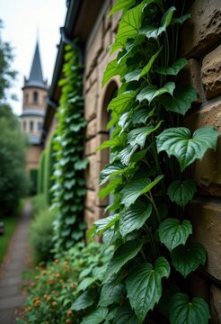 Distinctive Ivy Ground Cover Plant Spreading Vividly Across Surfaces as Nature&rsquo;s Elegant Fabric