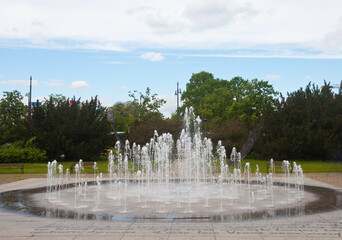 Fontanna, Toruń, Polska, Fountain, Torun, Poland 