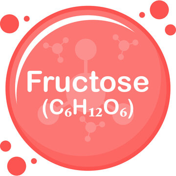 Fructose molecule Illustration Design