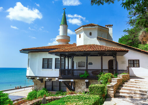 Queen Maria Balchik Castle in the town of Balchik on the Black Sea coast in Bulgaria