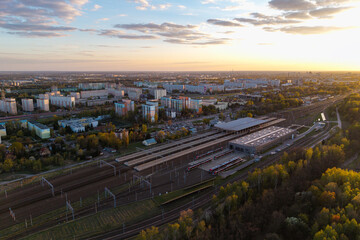 Stacja Kolejowa Łódź- Widzew. Łódź, Polska © Tomasz Warszewski