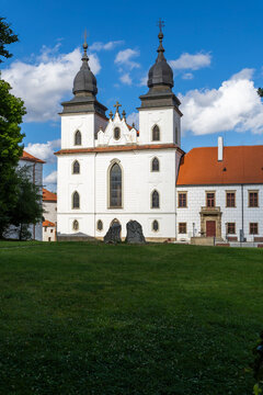 Basilica of Saint Procopius and monastery in Trebic, Czechia