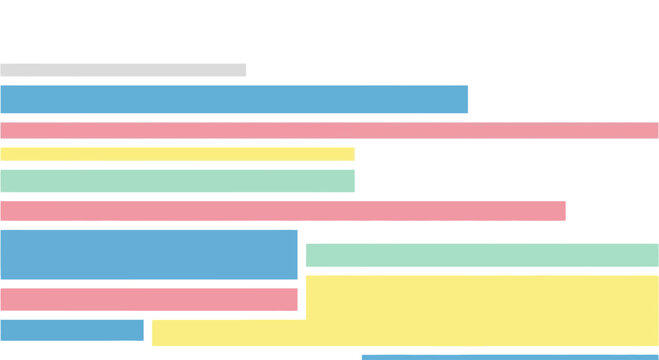 Colorful abstract bars chart, data visualization, graphic design elements
