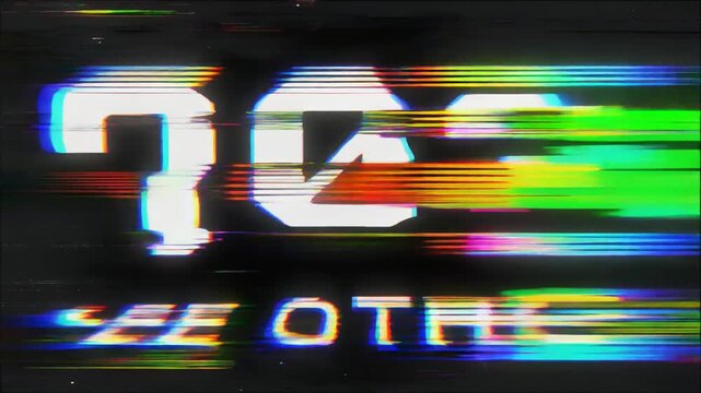Glitch styled cyber display presenting 303 See Other HTTP status code message with distorted neon digital signal background