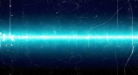Obraz premium Futuristic neon light trails in deep space cosmic background with starfield