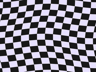 Obraz premium Bold Warped Checkerboard Streetwear Pattern Background