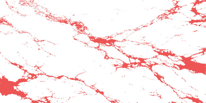 Isolated red paint splash and blood splatter texture featuring a grunge liquid ink stain and spray pattern design on a clean backdrop for artistic vector illustration
