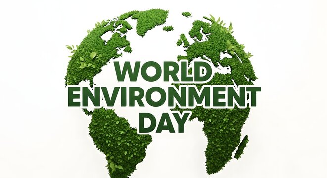 World environment day a green earth