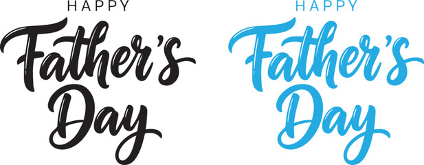 Festive father's day typography a dual tone calligraphic celebration © ABU
