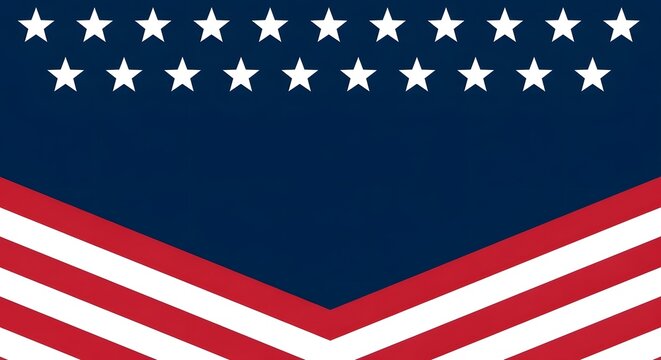 Patriotic american background with stars and stripes