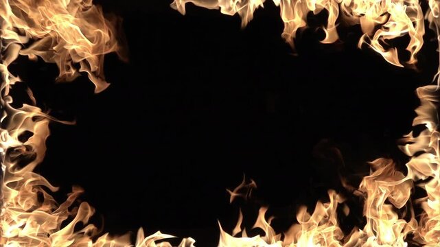 Fire RIng in Slow Motion Loop 240fps