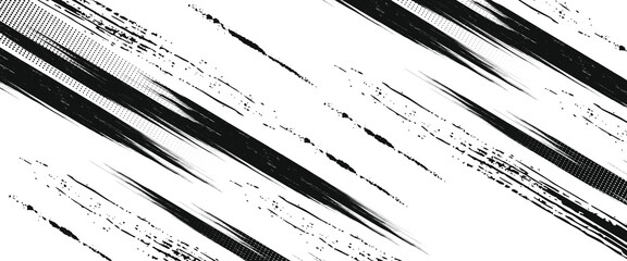 Tire tread marks, wheel textures, tire marks - car racing, motocross, drift, rally, off-road and others. Vector black isolated texture in grunge style © fathor