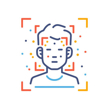 Face Recognition Scan Icon