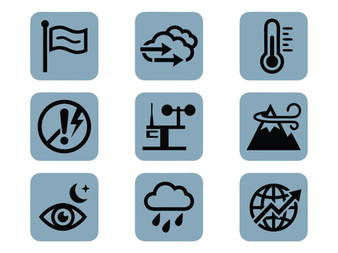 Weather Icons Set.