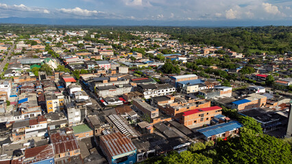 Obraz premium Puerto Boyaca, Boyaca - Colombia. March 11, 2026. A Colombian river port city and municipality located on the banks of the Magdalena River.