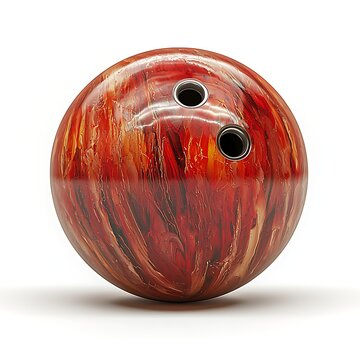 Striking Design: A close-up shot of a glossy, patterned bowling ball, showcasing a vibrant color palette, inviting the viewer into the world of sport and competition.