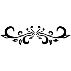 Fototapeta premium vector floral ornament design for border framing element