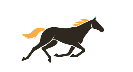 Fototapeta premium The horse runs fast in the Belmont Stakes event outdoors