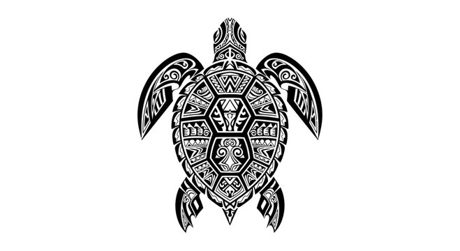 Detailed turtle shell design pattern.