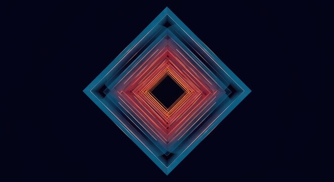 A geometric pattern dramatically warps, creating an impossible, disorienting abstract landscape of shifting reality and twisted space, geometric, perspective, background