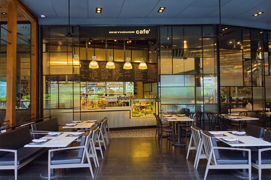 Greyhound cafe in CentralWorld mall, Bangkok, Thailand