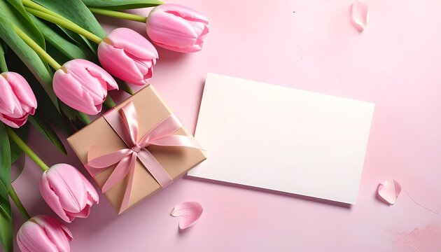 A high-angle shot of a minimalist wooden desk featuring a sleek laptop alongside a ceramic coffee mug and a green potted plant in a bright modern office