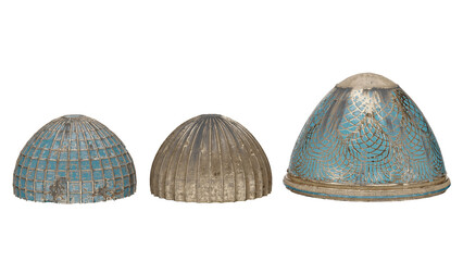 3d rendering desert fortress domes © santiago
