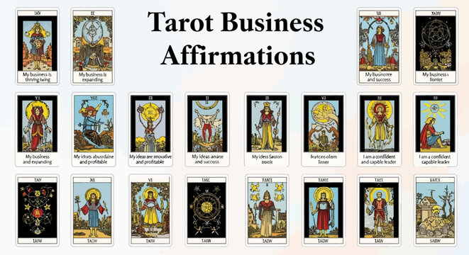 Tarot Business Affirmations: Fortune Telling Cards, Guidance, Success