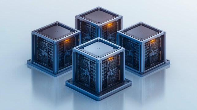 Quantum Server Cubes, TriCore Data Vault, Neon Compute Sanctuary Blue Circuit Hypercube Modular Cloud Nexus Secure Relay Cluster AI Compute Prism Stack Tri-Stack Server Cathedral CoreSync Processing 