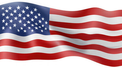 Obraz premium The American flag waving proudly against a black background