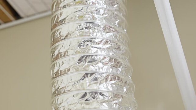 Flexible foil dryer vent duct for appliance ventilation and airflow