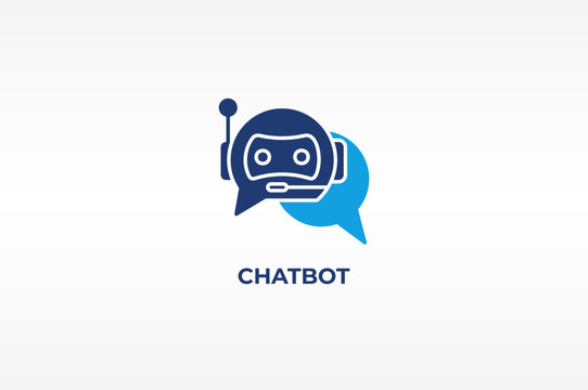 Chatbot vector, icon or logo sign isolated symbol illustration