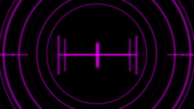 HUD Radar Lock On Target Loop Bar Purple Animation Loop