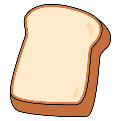 Obraz premium slice of white bread 