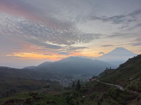 Sunrise in the Mountains at Dieng, Wonosobo