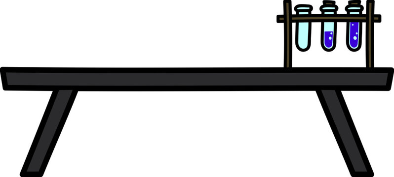 실험대 시험관 과학 화학