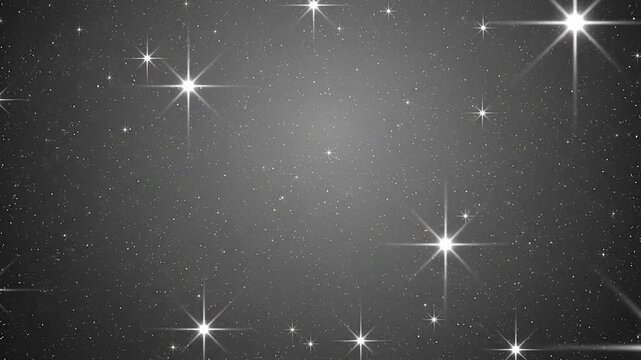 A beautiful, generic background of shining stars in a dark, mysterious night sky