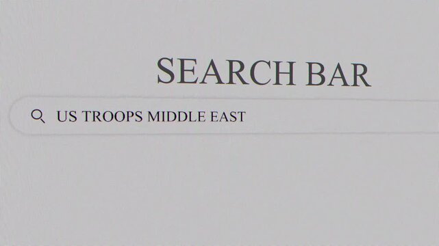 US troops Middle East Search Screens